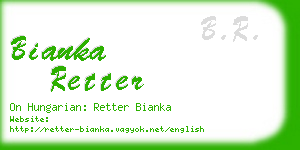 bianka retter business card